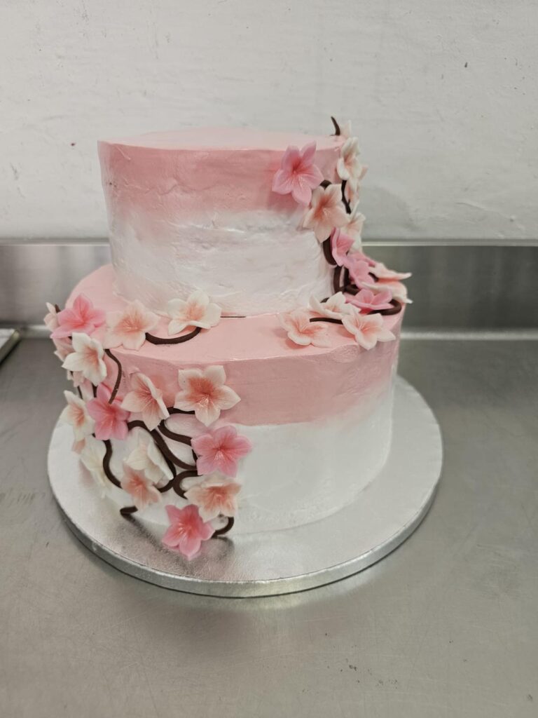 Tarta de Bodas Flores de Cerezo