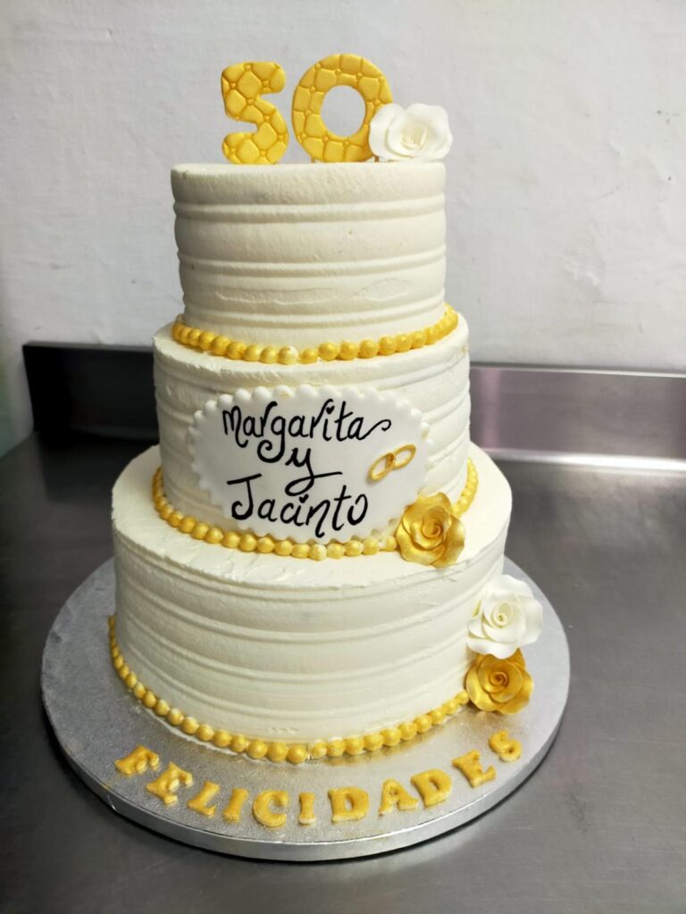 Tarta de 50 aniversario de bodas 4