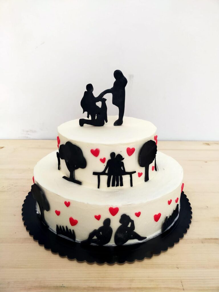 Tarta de Boda Siluetas